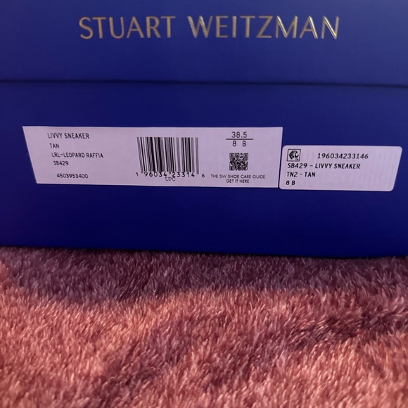 Stuart Weitzman like new, worn once! Livvy Sneakers in Leopard Print! So cute! - Picture 5 of 7